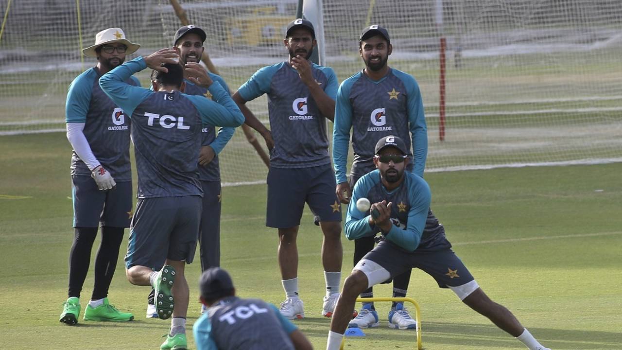 Babar Azam trains with the Pakistan team ahead of the ODIs, Pakistan vs Australia, Lahore, March 27, 2022