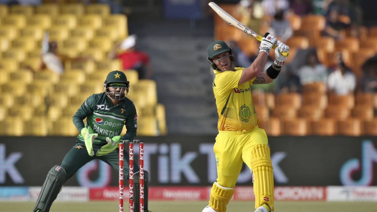 Ben McDermott hits out en route to a half-century, Pakistan vs Australia, 1st ODI, Lahore, March 29, 2022