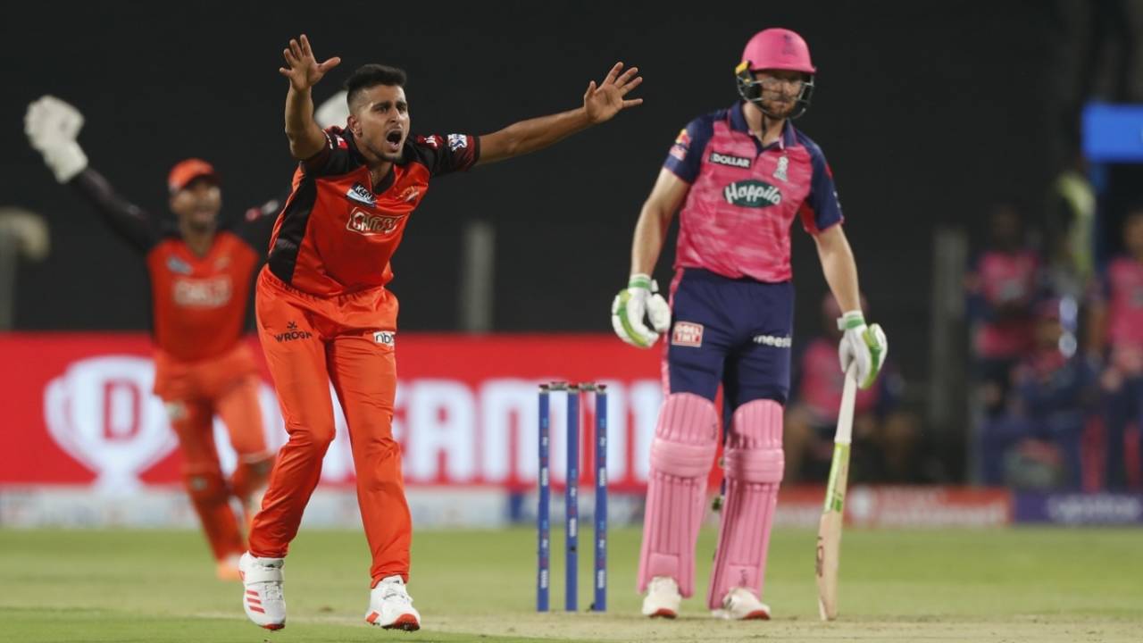 A 148 kph delivery from Umran Malik took care of Jos Buttler, Rajasthan Royals vs Sunrisers Hyderabad, IPL 2022, Pune, March 29, 2022