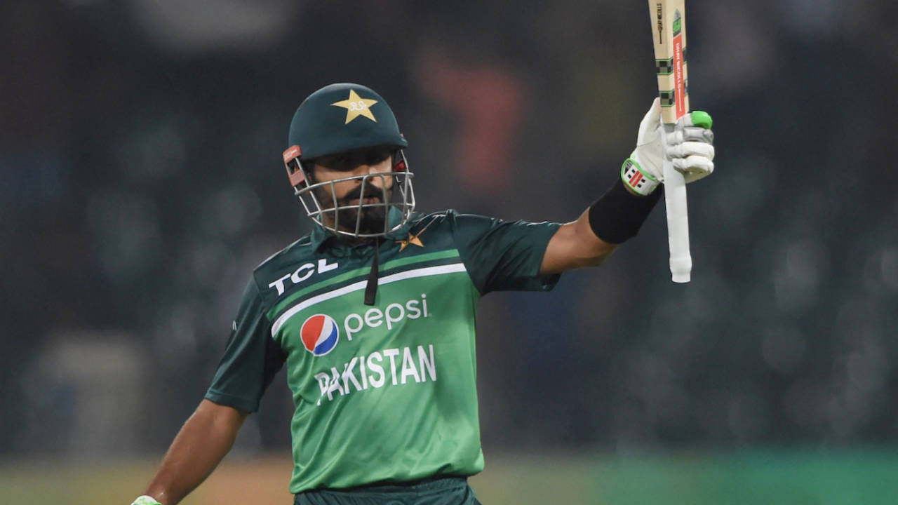 Babar Azam brought up a 73-ball century, Pakistan vs Australia, 2nd ODI, Lahore, March 31, 2022