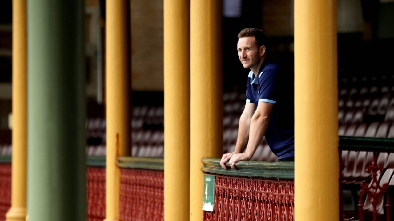 Peter Nevill looks out over the SCG after announcing his retirement, Sydney, April 1, 2022