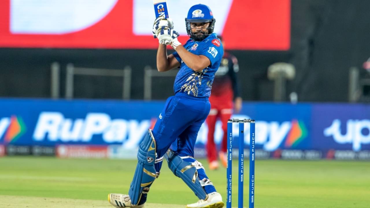 Rohit Sharma hit a brisk 26, Royal Challengers Bangalore vs Mumbai Indians, IPL 2022, Pune, April 9, 2022