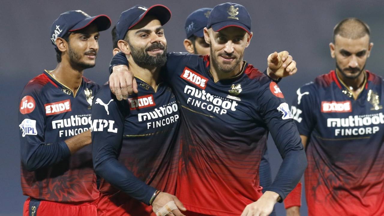 The RCB players are all smiles after a win, Lucknow Super Giants vs Royal Challengers Bangalore, IPL 2022, DY Patil, Navi Mumbai, April 19, 2022