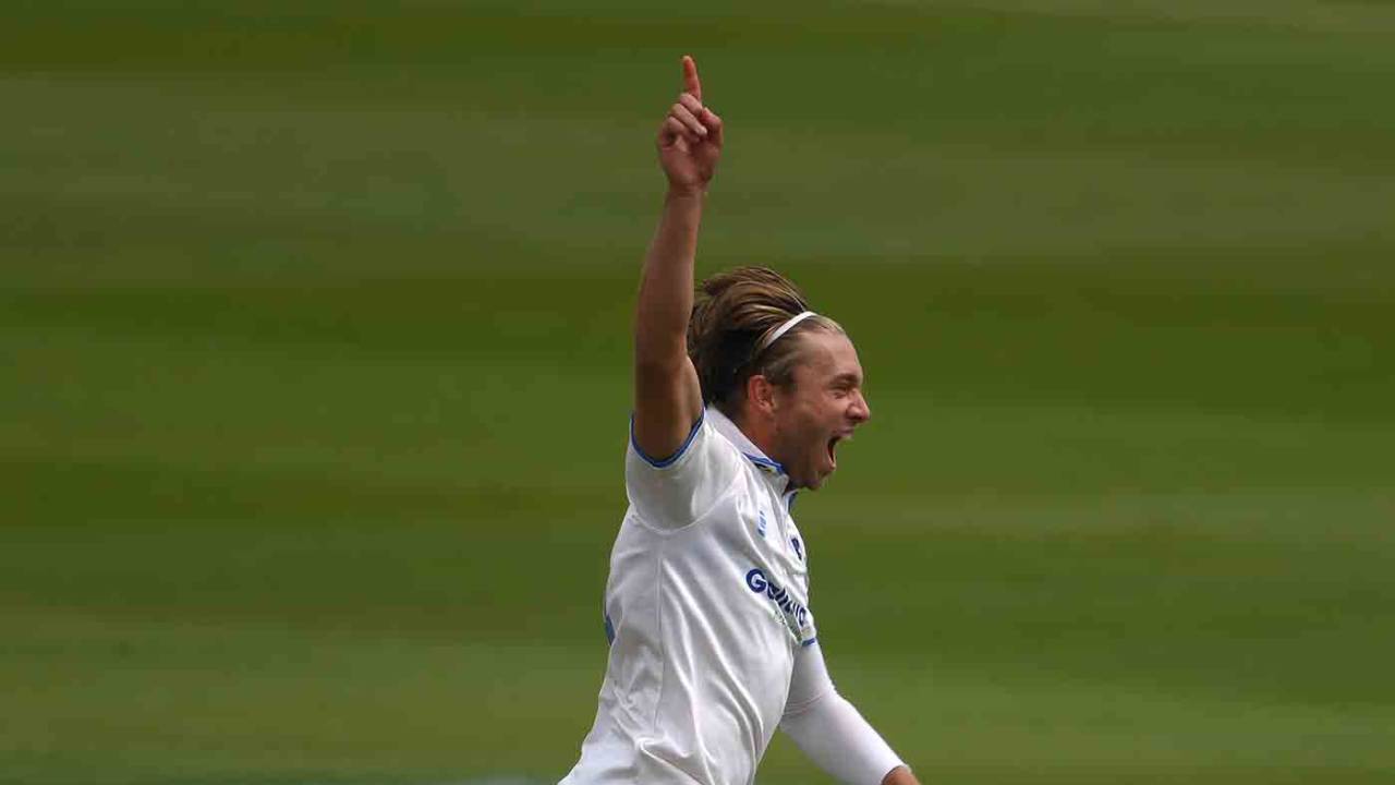 Aaron Beard picked up three wickets on his first appearance as a loan signing, Sussex v Durham, LV= Insurance Championship, Division Two, Hove, April 28, 2022