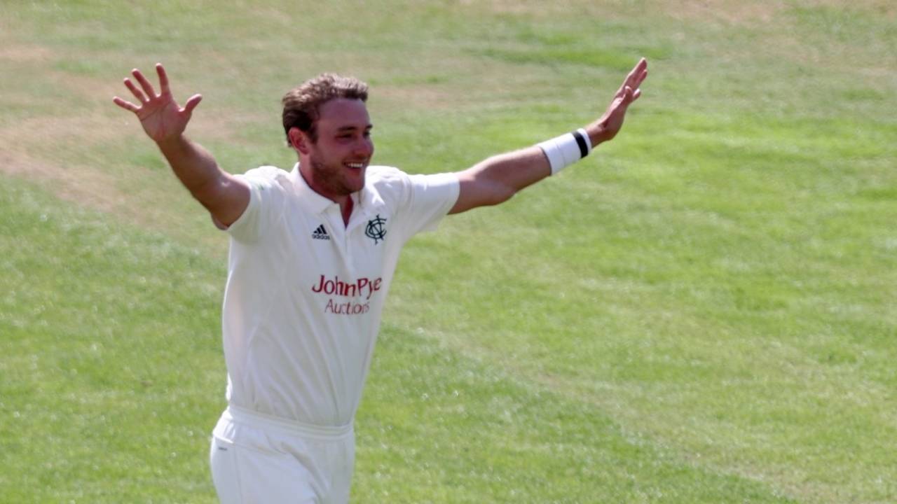 Stuart Broad was in the runs and wickets on day two&nbsp;&nbsp;&bull;&nbsp;&nbsp;Getty Images