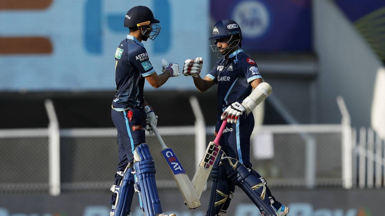 Wriddhiman Saha and Shubman Gill got Gujarat Titans off to a solid start, Gujarat Titans vs Royal Challengers Bangalore, IPL 2022, Brabourne Stadium, Mumbai, April 30, 2022
