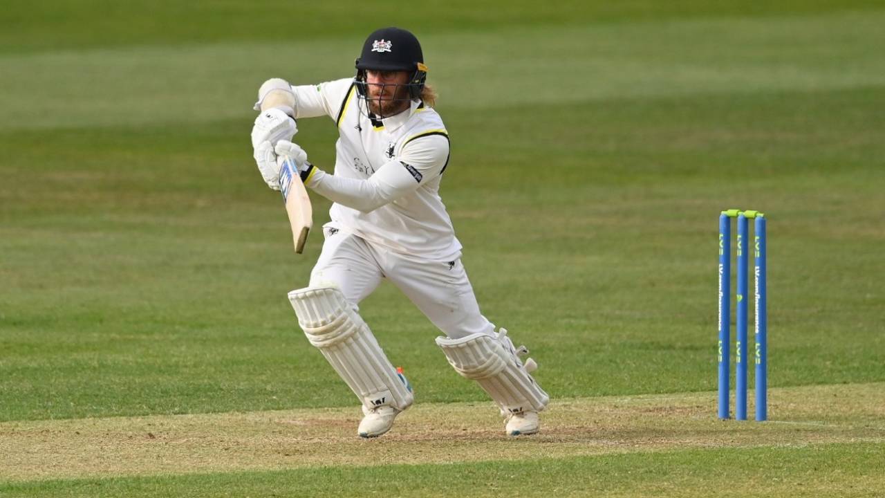 Chris Dent shared a 296-run opening stand with Marcus Harris, Gloucestershire vs Surrey, LV= Insurance County Championship Division One, Bristol, April 29, 2022