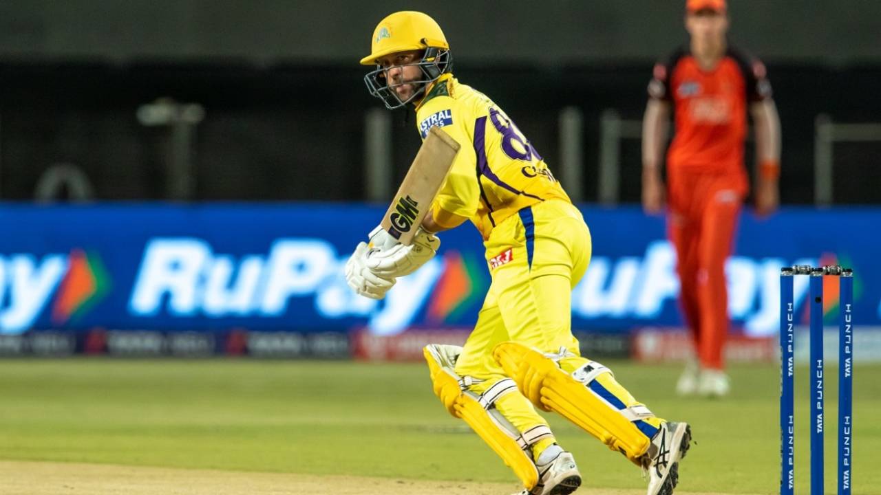 Devon Conway played second fiddle to Ruturaj Gaikwad but scored rapidly, Chennai Super Kings vs Sunrisers Hyderabad, IPL 2022, Pune, May 1, 2022