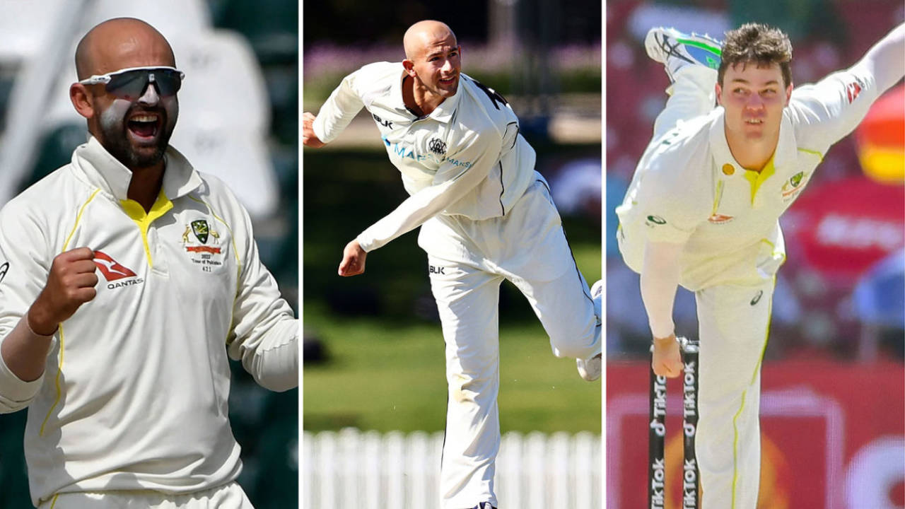 Nathan Lyon, Ashton Agar and Mitchell Swepson