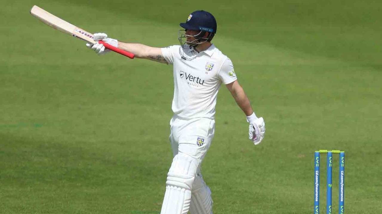 Sean Dickson notched a half-century on the first morning, Worcestershire vs Durham, LV= Insurance Championship, Division Two, New Road, 1st day, May 5, 2022