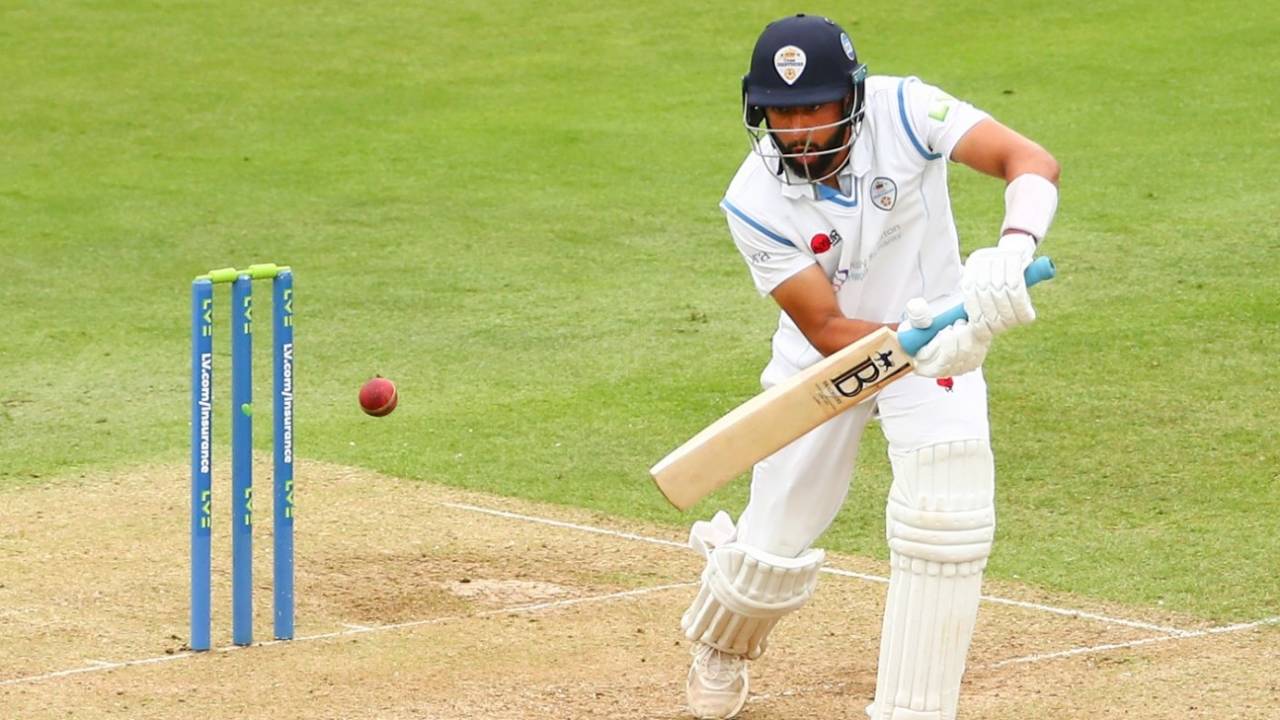 Anuj Dal works one to the off side, LV= Insurance County Championship, Middlesex vs Derbyshire, Lord's, August 31, 2021