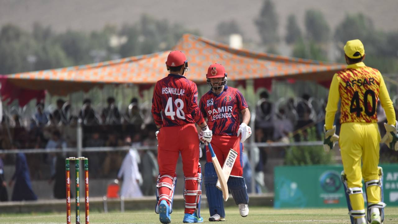 Ihsanullah and Shabir Noori opened for Pamir Legends, Pamir Legends vs Hindukush Strikers, Green Afghanistan One Day Cup, final, Khost, May 20, 2022