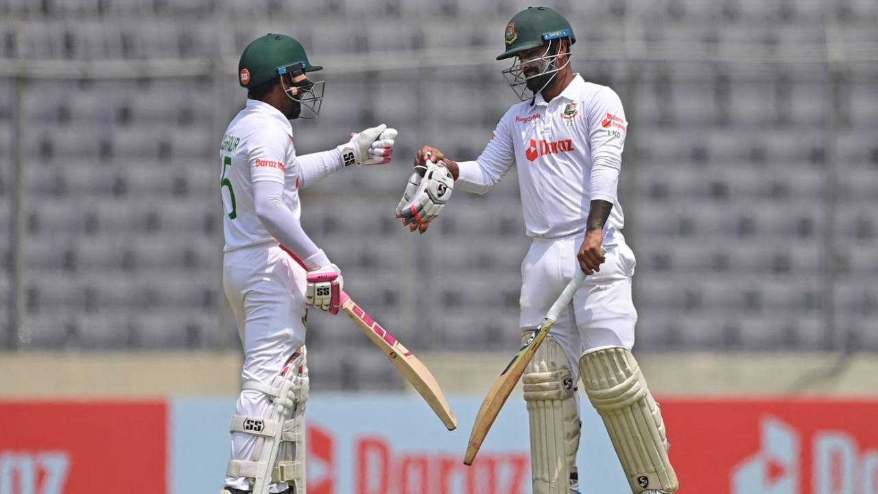 Mushfiqur Rahim and Litton Das forged a crucial sixth-wicket stand to lift Bangladesh, Bangladesh vs Sri Lanka, 2nd Test, Dhaka, 1st day, May 23, 2022