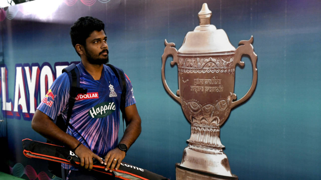 Sanju Samson arrives for IPL Qualifier 1, Gujarat Titans vs Rajasthan Royals, IPL 2022, Qualifier 1, Kolkata, May 24, 2022