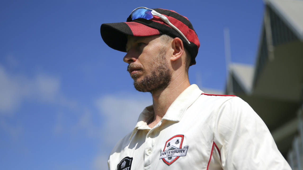 Cam Fletcher looks on in the field, Wellington vs Caterbury, Plunket Shield 2021-22, Basin Reserve, Wellingston, November 08, 2021