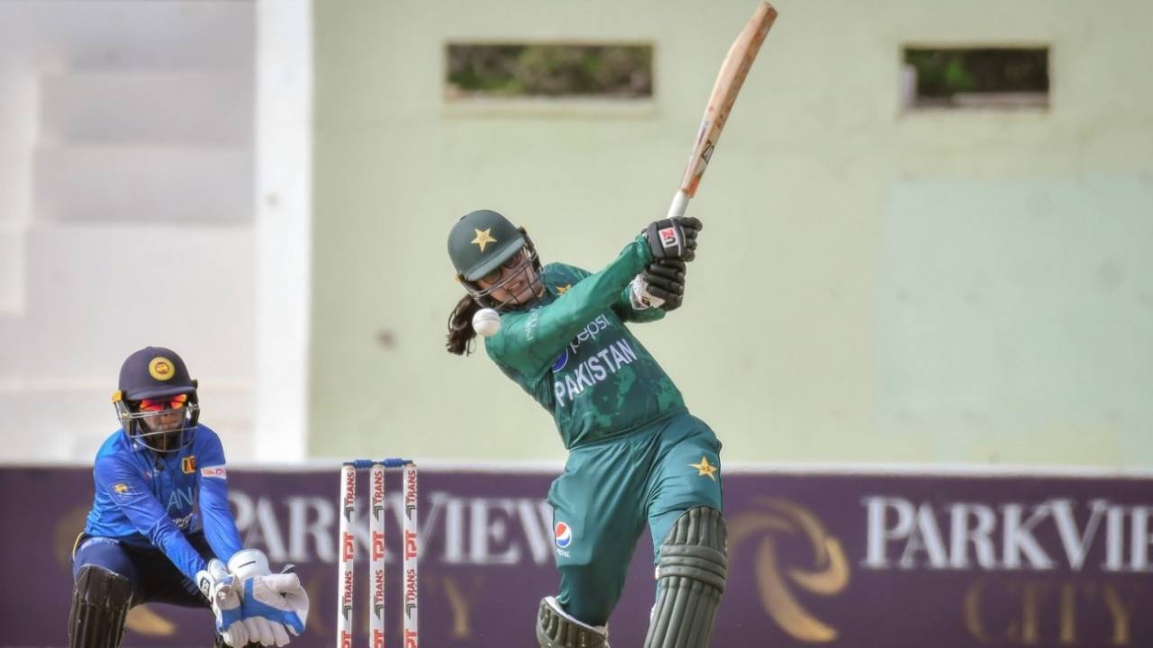 Ayeesha Naseem top-scored with an unbeaten 45, Pakistan Women vs Sri Lanka Women, 2nd T20I, Karachi, May 26, 2022