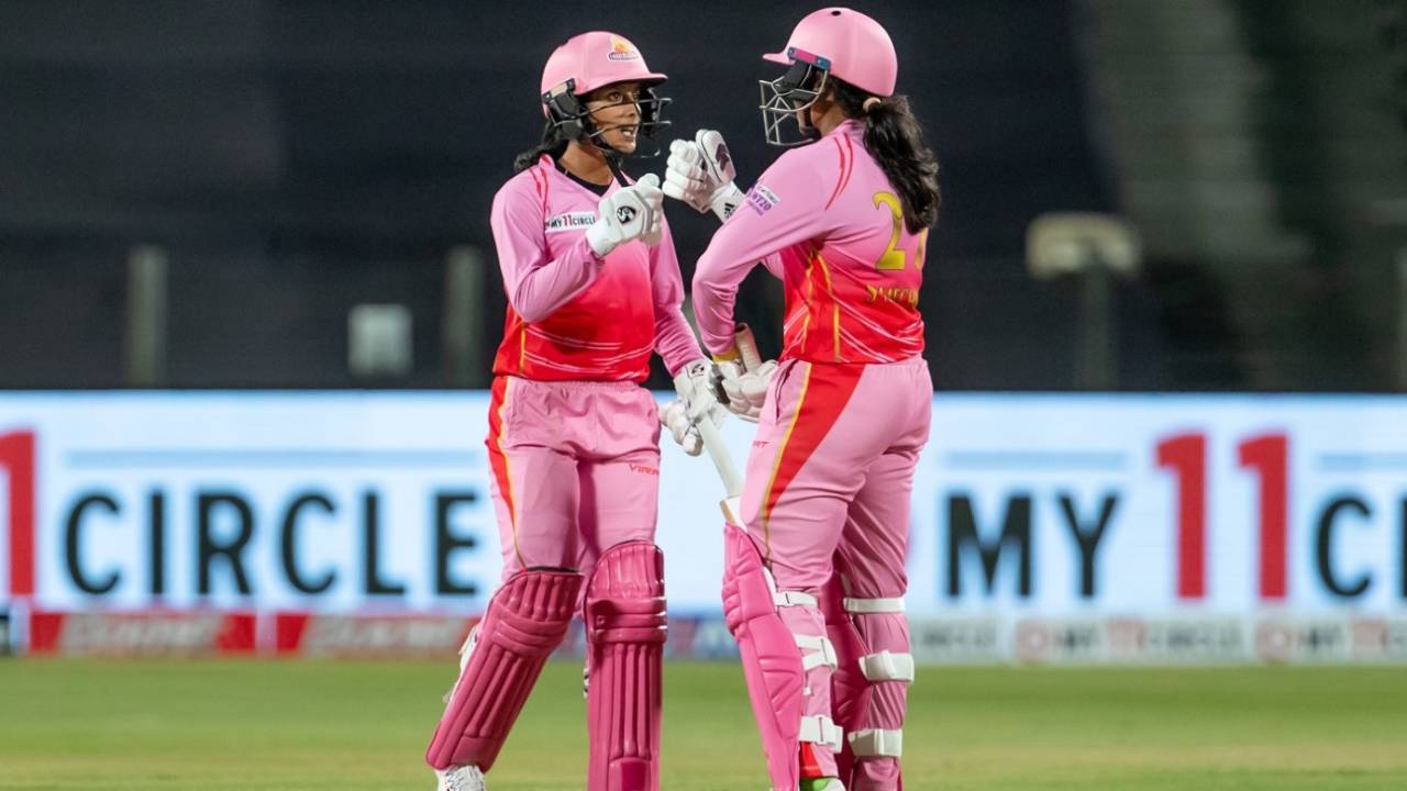 Jemimah Rodrigues and S Meghana strung together a 113-run partnership for the second wicket for Trailblazers&nbsp;&nbsp;&bull;&nbsp;&nbsp;BCCI