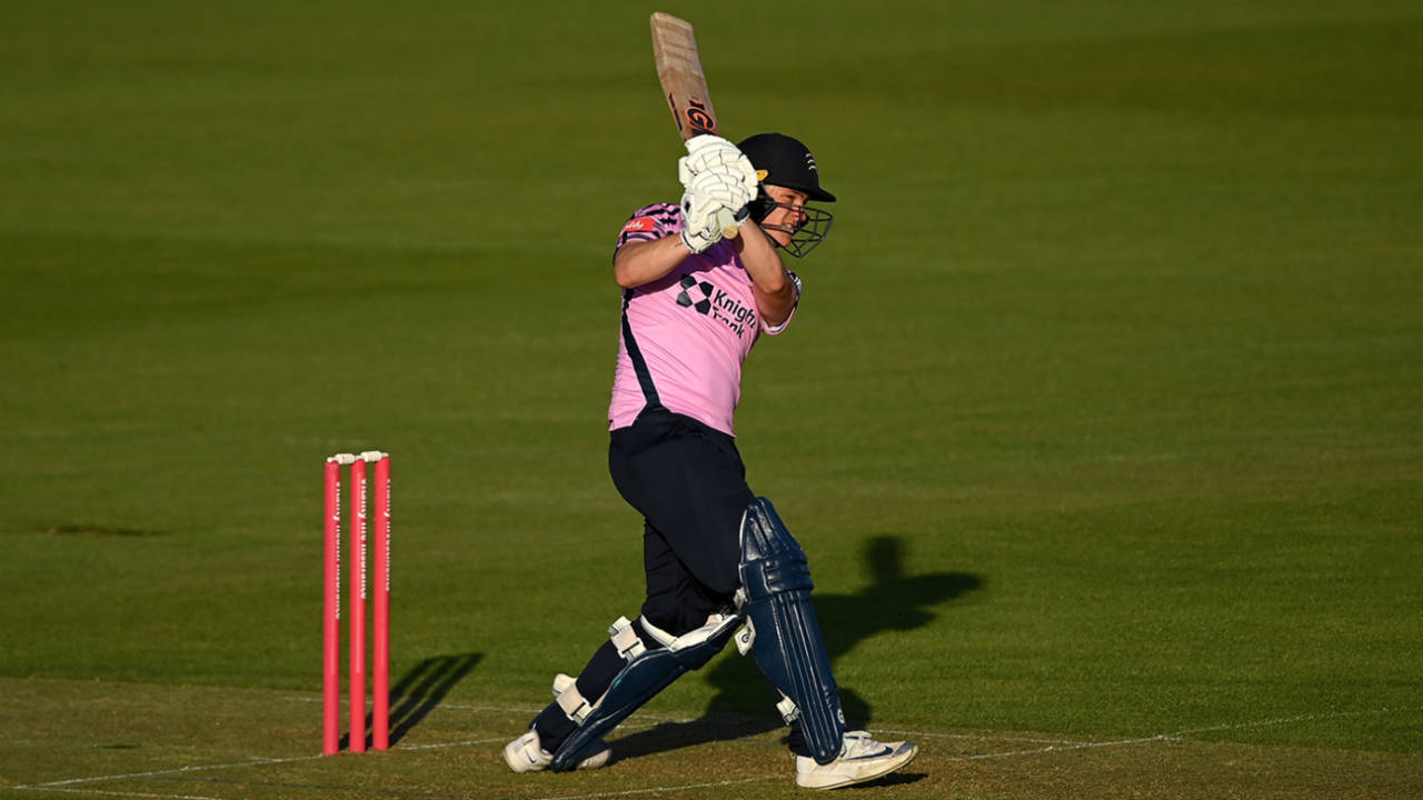 Jack Davies  top-scored with 47 from 38 balls, Hampshire vs Middlesex, Vitality T20 Blast, South Group, Ageas Bowl, May 27, 2022