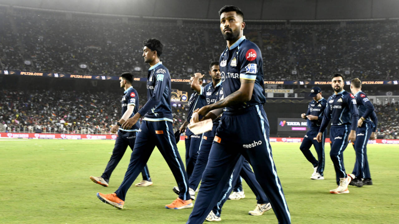 Hardik Pandya very much led Gujarat Titans from the front, with the ball, in the final, Gujarat Titans vs Rajasthan Royals, IPL 2022, final, Ahmedabad, May 29, 2022
