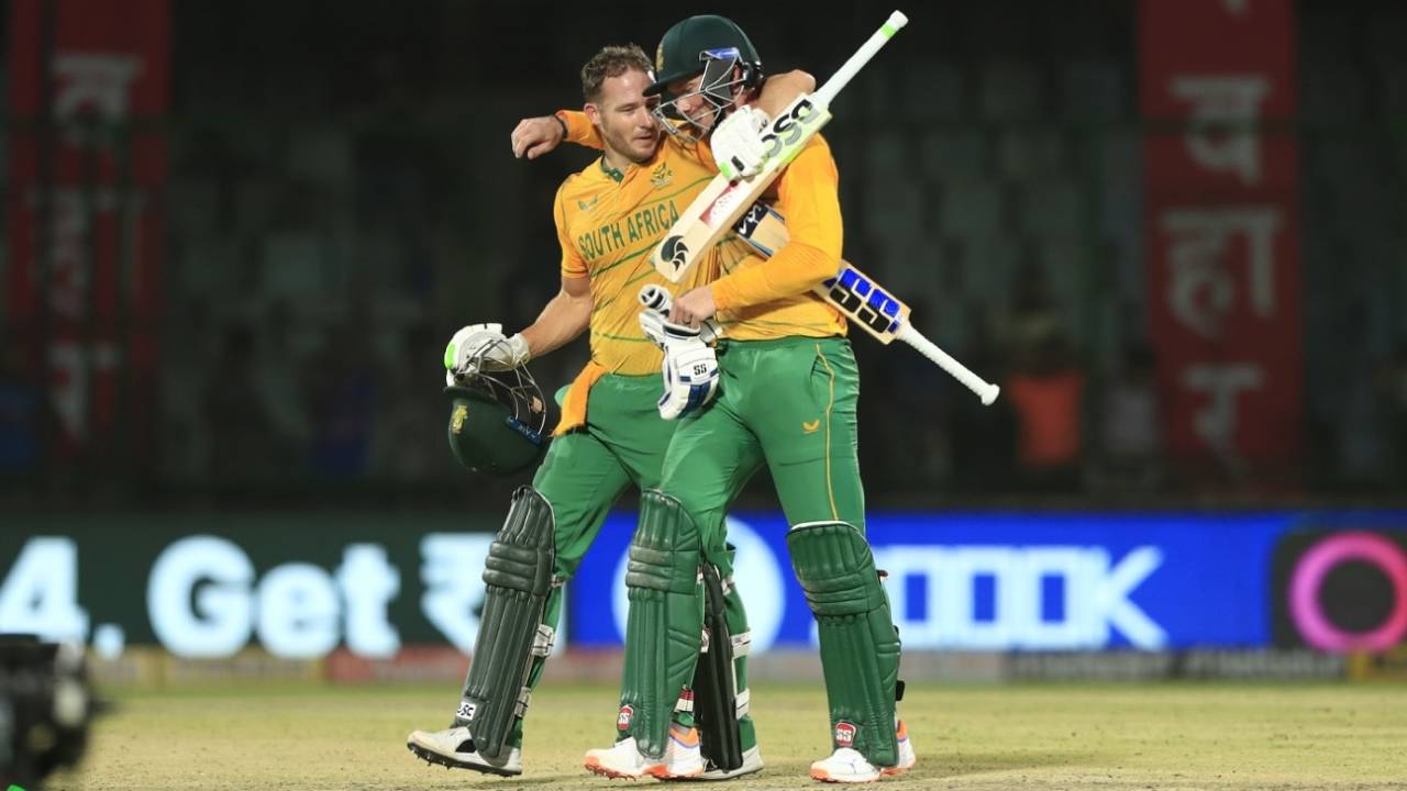 David Miller and Rassie van der Dussen sealed victory, India v South Africa, 1st T20I, Delhi, June 9, 2022