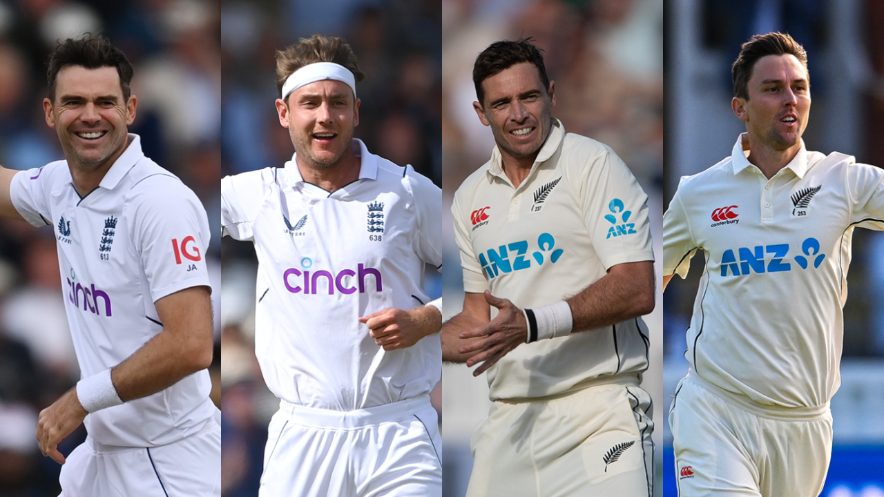James Anderson, Stuart Broad, Tim Southee and Trent Boult may be playing their final series together, England vs New Zealand, Trent Bridge, June 12, 2022