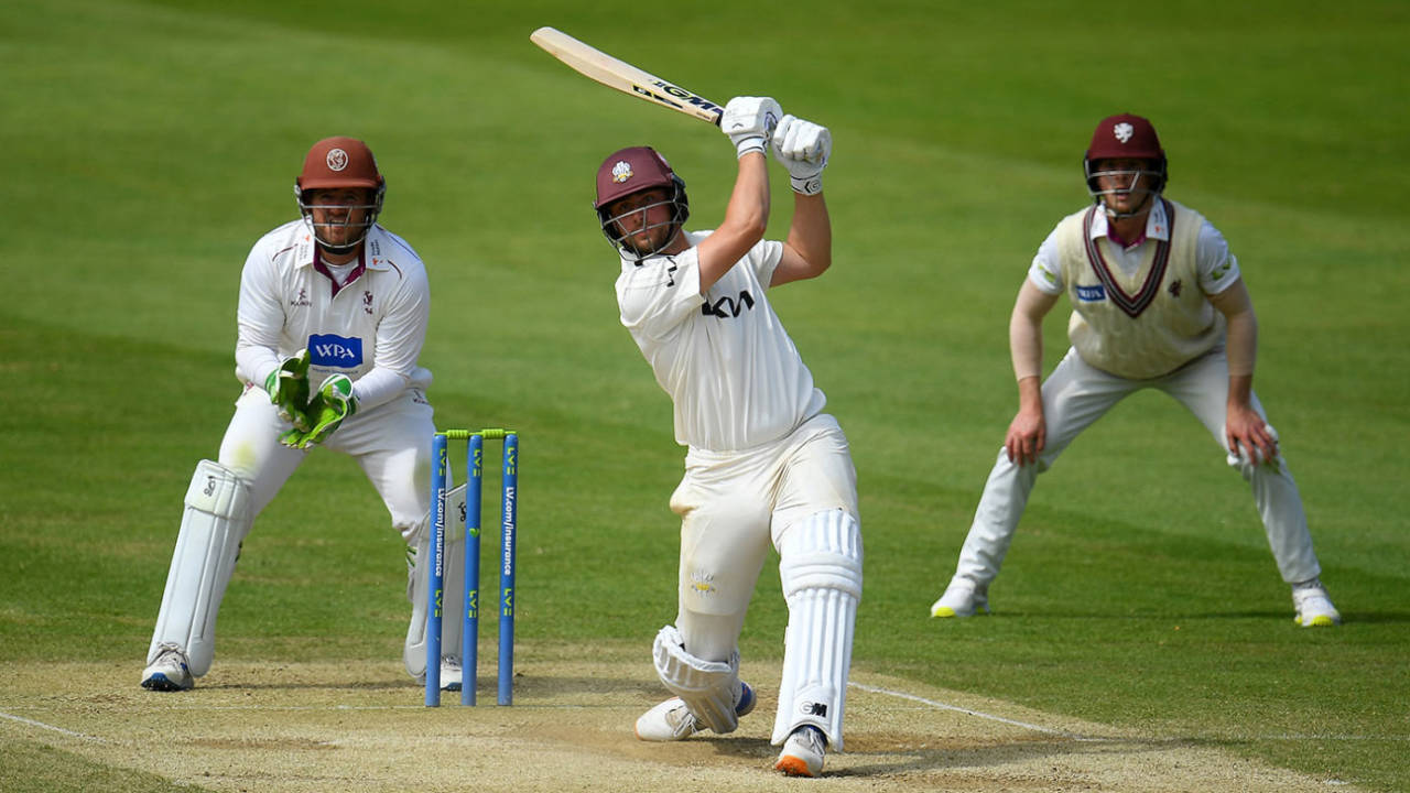 Will Jacks scored twin fifties, LV= Insurance County Championship, Division One, Somerset vs Surrey, day four, Taunton, June 15, 2022 