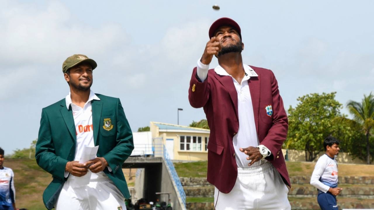Kraigg Brathwaite chose to bowl after winning the toss, West Indies vs Bangladesh, 1st Test, Antigua, 1st day, June 16, 2022