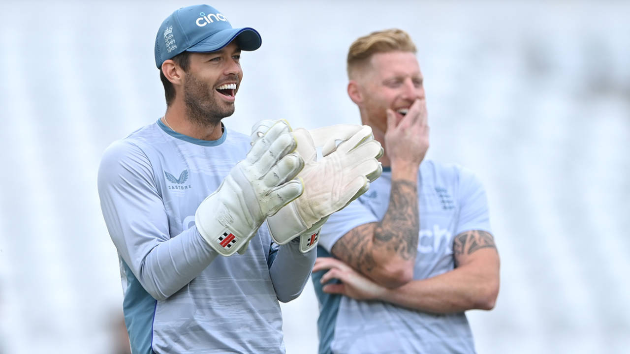 Ben Foakes and Ben Stokes are all smiles at training, Trent Bridge, June 8, 2022
