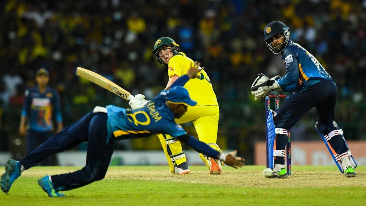 Marnus Labuschagne pierces the gap behind the wicket, Sri Lanka vs Australia, 5th ODI, Colombo, June 24, 2022