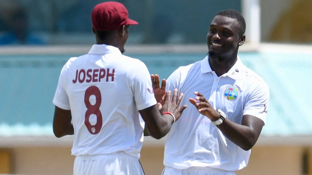 Jayden Seales finished with three wickets including that of Shakib Al Hasan, West Indies vs Bangladesh, 2nd Test, St Lucia, 1st day, June 24, 2022