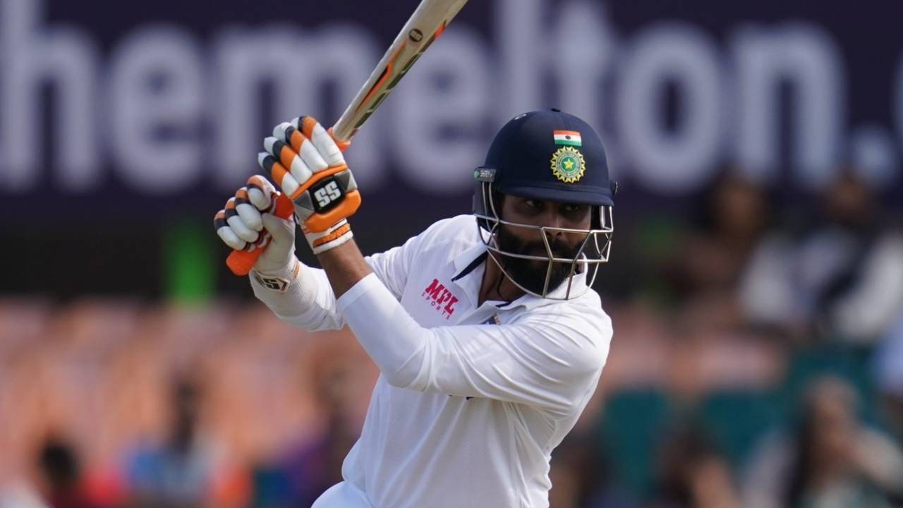 Ravindra Jadeja scored a fifty in his third innings of the match&nbsp;&nbsp;&bull;&nbsp;&nbsp;PA Images via Getty Images