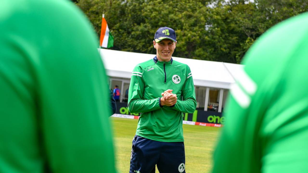 Conor Olphert received his maiden T20I cap, Ireland vs India, 1st T20I, Dublin, June 26, 2022
