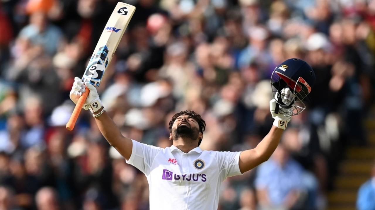 Rishabh Pant brings up his fifth Test hundred, England vs India, 5th Test, Birmingham, 1st day, July 1, 2022