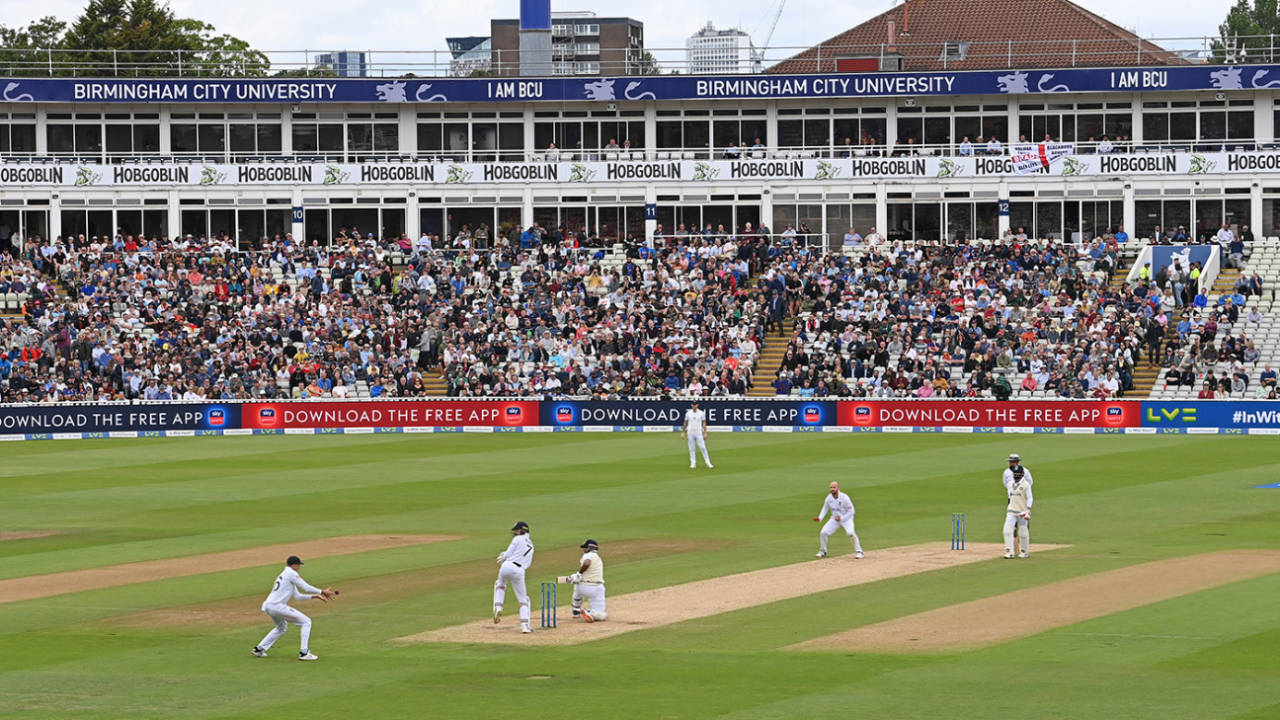 A general view of the action, England vs India, 5th Test, Birmingham, 4th day, July 4, 2022