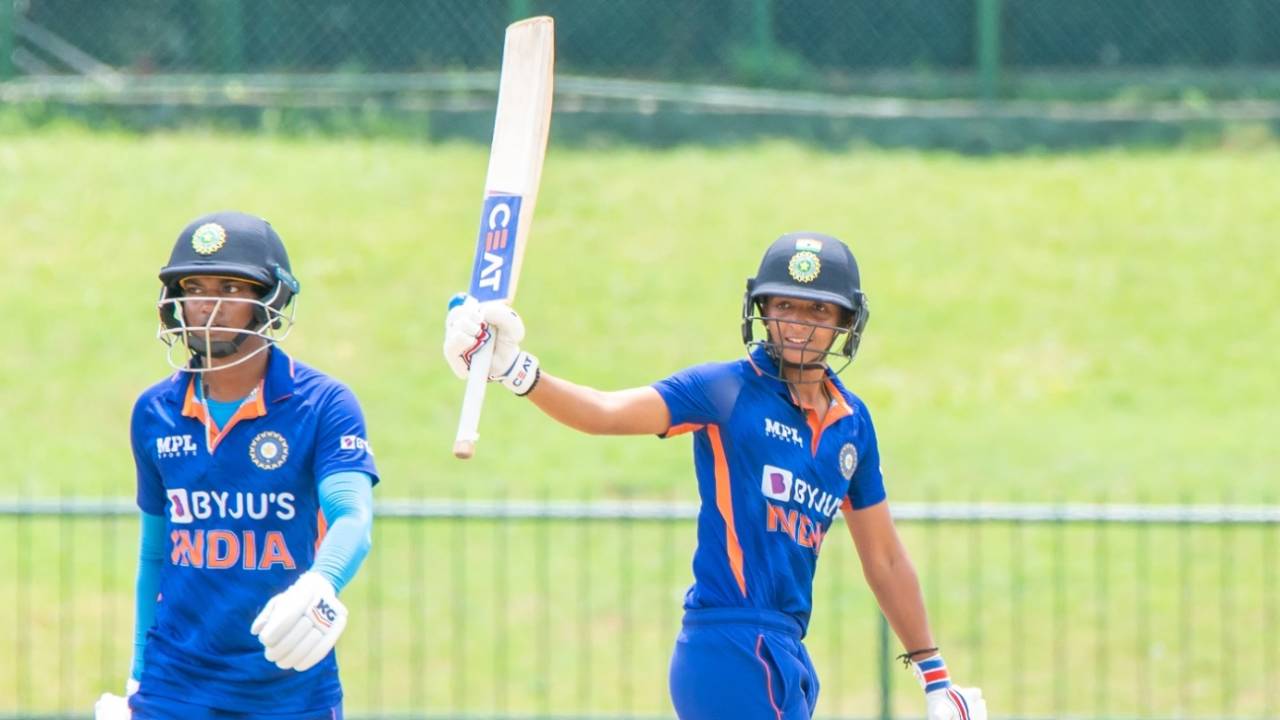 Harmanpreet Kaur top-scored for India with 75, Sri Lanka vs India, 3rd women's ODI, Pallekele, July 7, 2022
