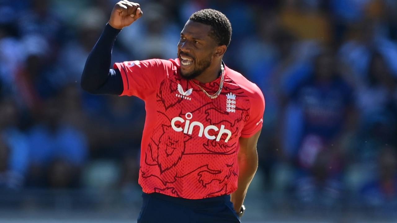 Chris Jordan picked up four wickets to dent India, England vs India, 2nd men's T20I, Birmingham, July 9, 2022