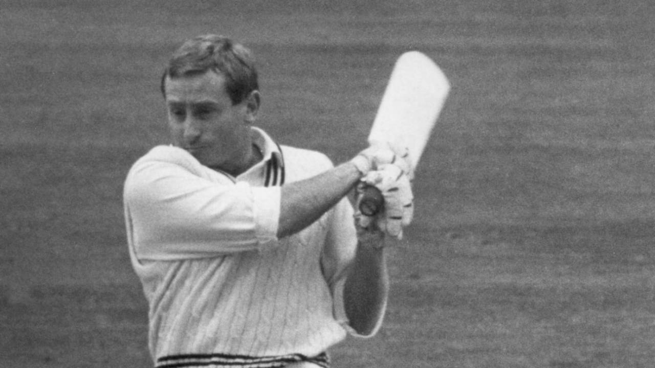 Barry Sinclair bats at The Oval during a match in 1965&nbsp;&nbsp;&bull;&nbsp;&nbsp;Hulton Archive/Getty Images