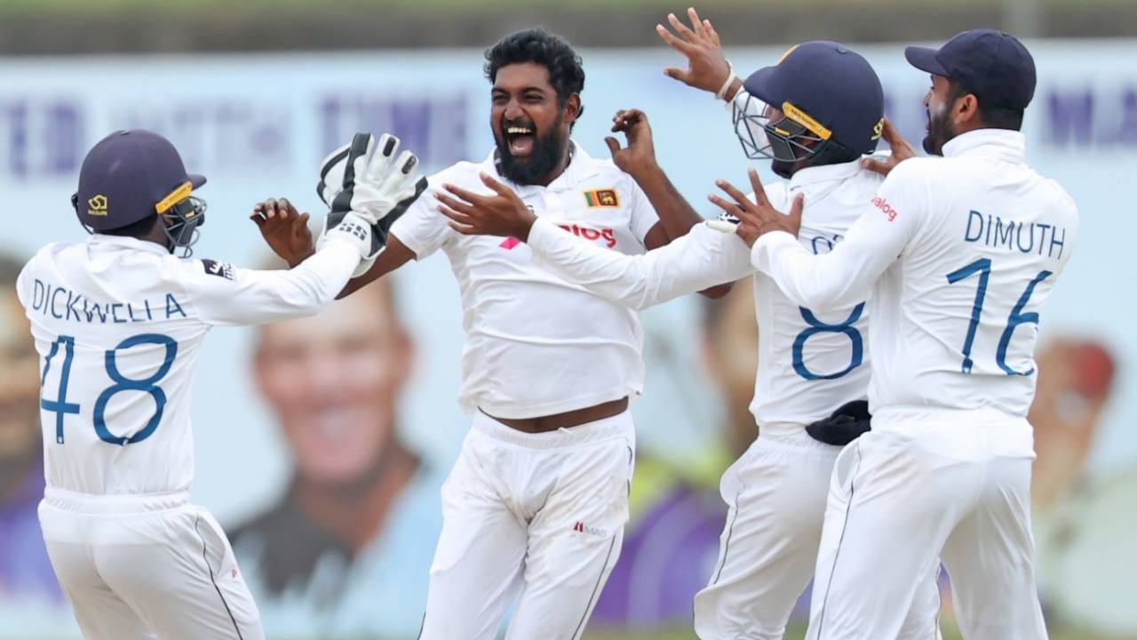 Prabath Jayasuriya had a memorable Test debut against Australia&nbsp;&nbsp;&bull;&nbsp;&nbsp;Getty Images