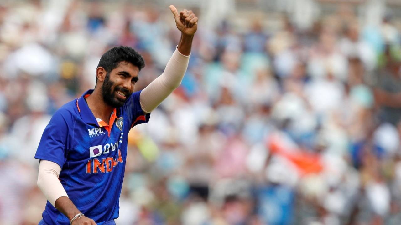 Jasprit Bumrah returned his best ODI figures in the first game against England&nbsp;&nbsp;&bull;&nbsp;&nbsp;AFP/Getty Images