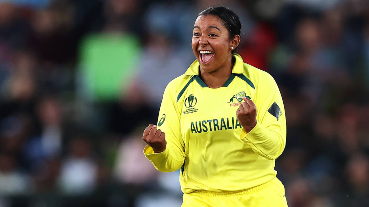 Alana King rejoices, Australia vs England, Women's World Cup 2022 final, Christchurch, April 3, 2022