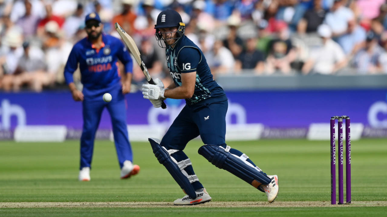 David Willey made a handy contribution with the bat under tough circumstances, England vs India, 2nd ODI, Lord's, London, July 14, 2022

