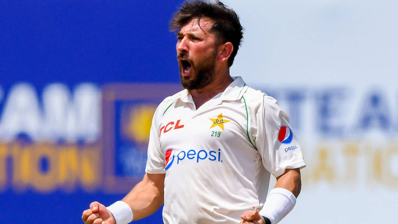 Yasir Shah, in his first Test since August 2021, struck when he had Kusal Mendis caught behind, Sri Lanka vs Pakistan, 1st Test, Galle, 1st day, July 16, 2022