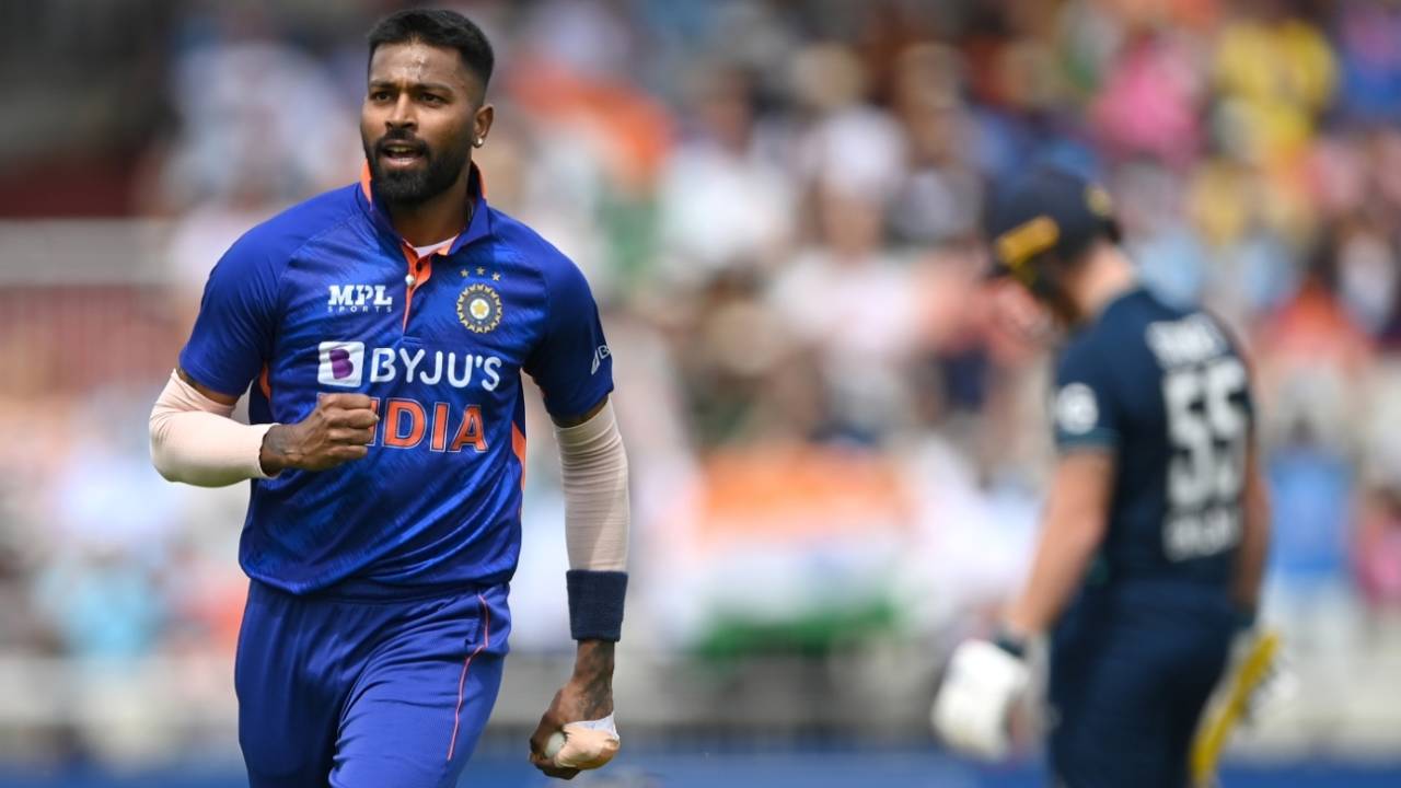 Hardik Pandya took two wickets in his first three overs, England vs India, 3rd ODI, Manchester, July 17, 2022