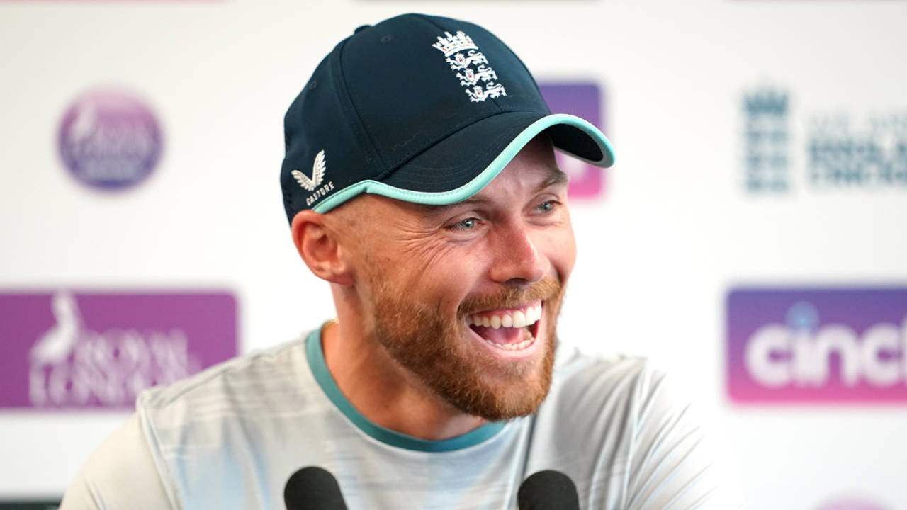 Phil Salt laughs while speaking to the press, England vs South Africa, Emirates Old Trafford, Manchester, 2nd ODI, July 21, 2022