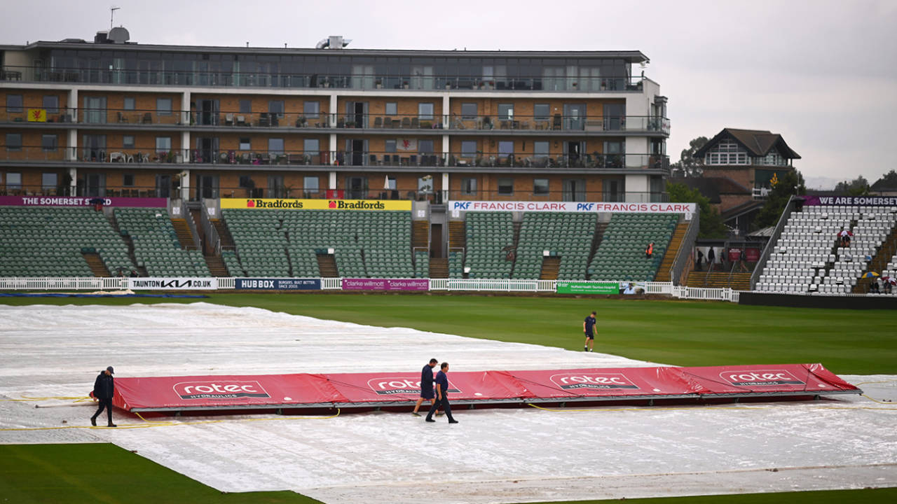 Rain washed out the final day at Taunton&nbsp;&nbsp;&bull;&nbsp;&nbsp;Getty Images