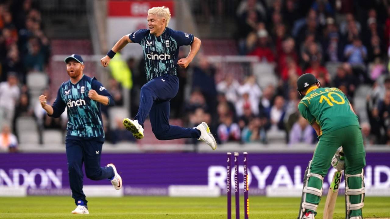 Sam Curran claimed the key wicket of David Miller, England vs South Africa, 2nd ODI, Old Trafford, July 22, 2022