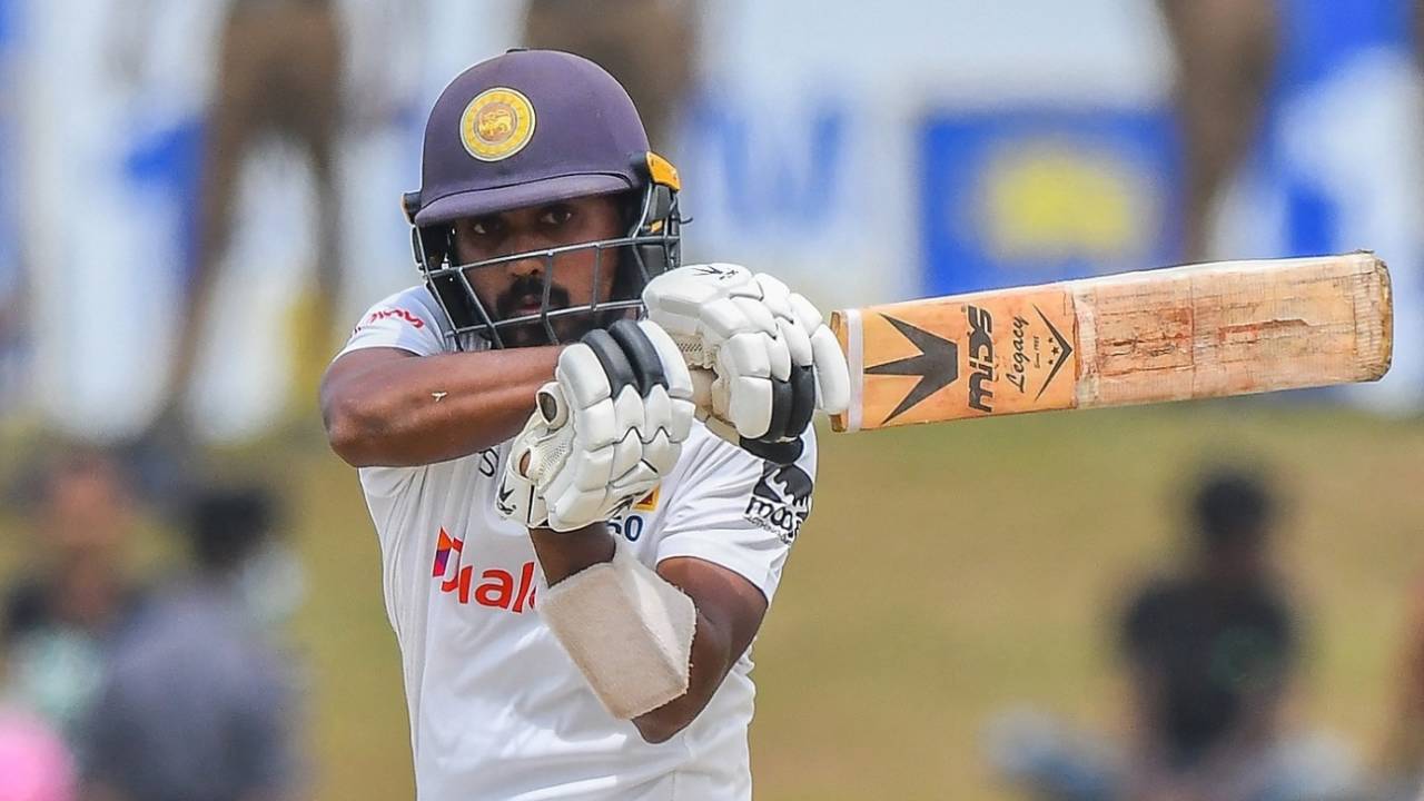 Oshada Fernando made a 70-ball 50, Sri Lanka vs Pakistan, 2nd Test, Galle, 1st day, July 24, 2022 