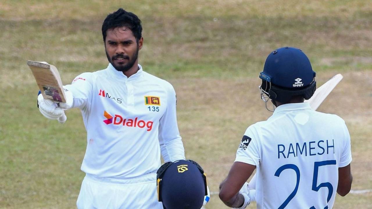 Dhananjaya de Silva brought up his ninth Test century, Sri Lanka vs Pakistan, 2nd Test, Galle, 4th day, July 27, 2022