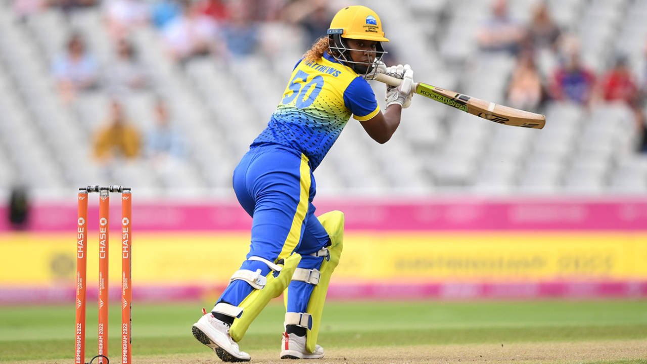Hayley Matthews marked Barbados' debut in the Commonwealth Games with a half-century&nbsp;&nbsp;&bull;&nbsp;&nbsp;Getty Images