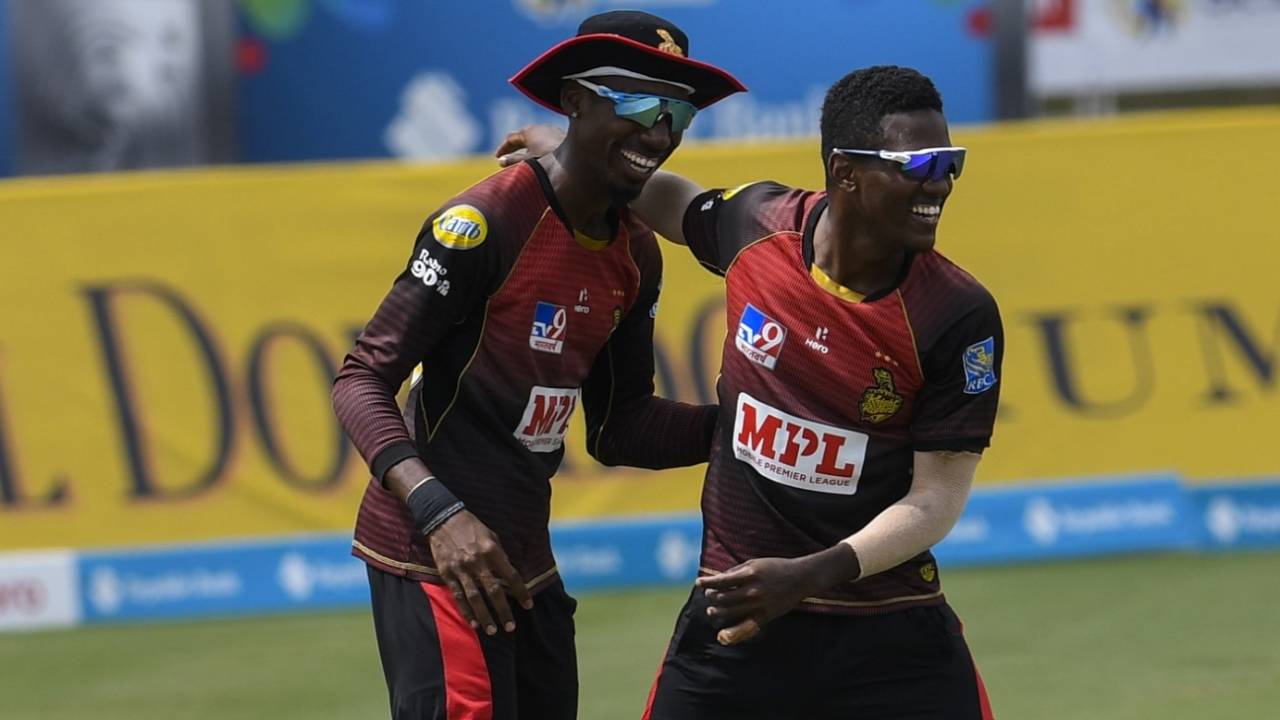 Khary Pierre and Akeal Hosein go back a long way: "We're always willing to help each other"&nbsp;&nbsp;&bull;&nbsp;&nbsp;Randy Brooks - CPL T20 / Getty